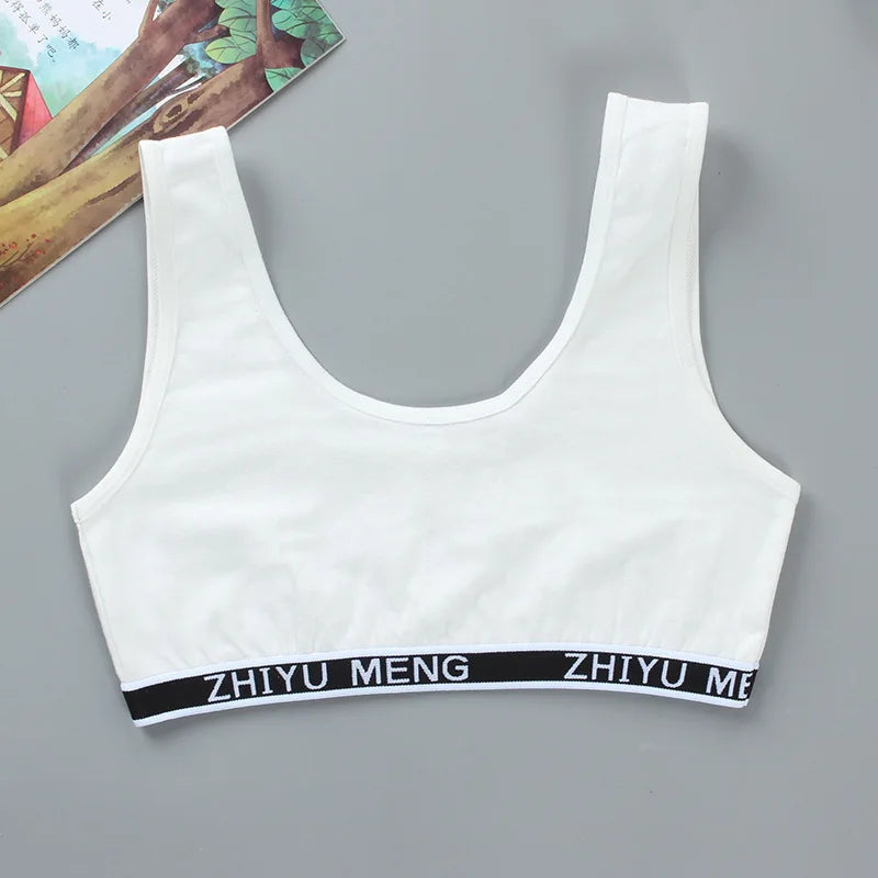 Young Girls Bars and Boxer Shorts Sets Children Sport Underwear Teenager Training Bra Briefs Set Baby Underwear Set