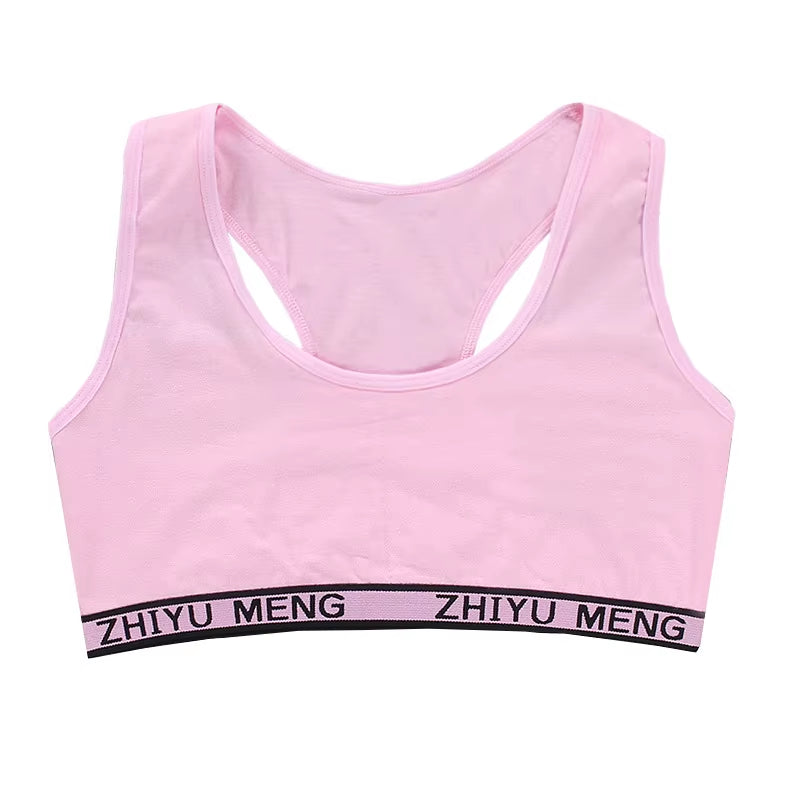 Young Girls Bars and Boxer Shorts Sets Children Sport Underwear Teenager Training Bra Briefs Set Baby Underwear Set