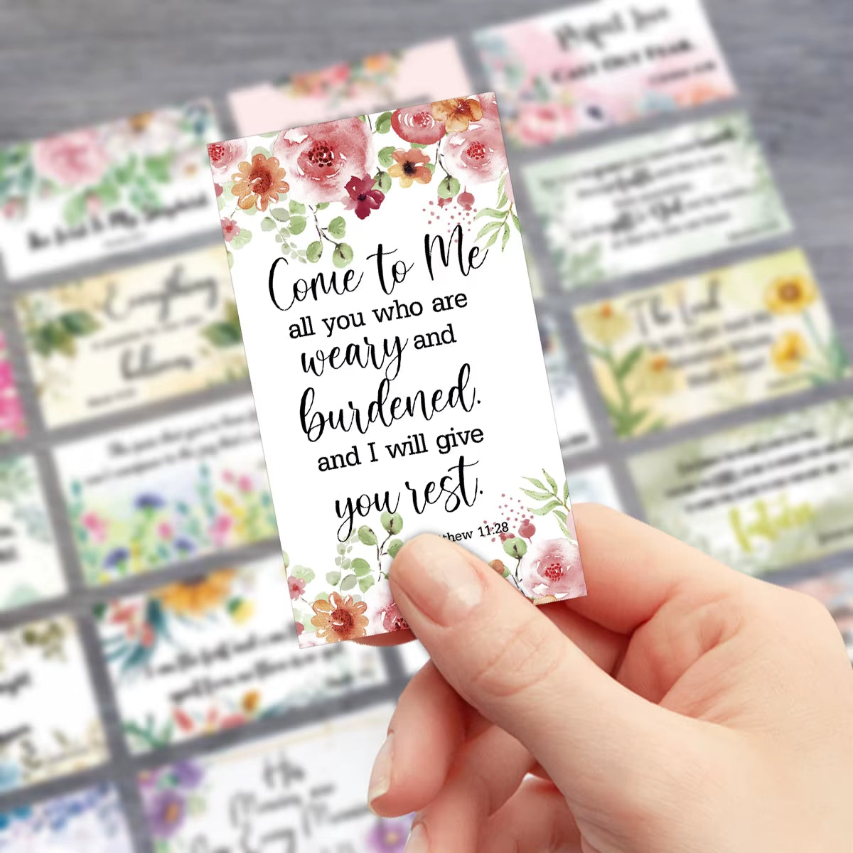 60Pcs Bible Scripture Cards Inspirational Quote Cards Christian Gifts Encouragement Card for Students Friends Bible Verse Cards