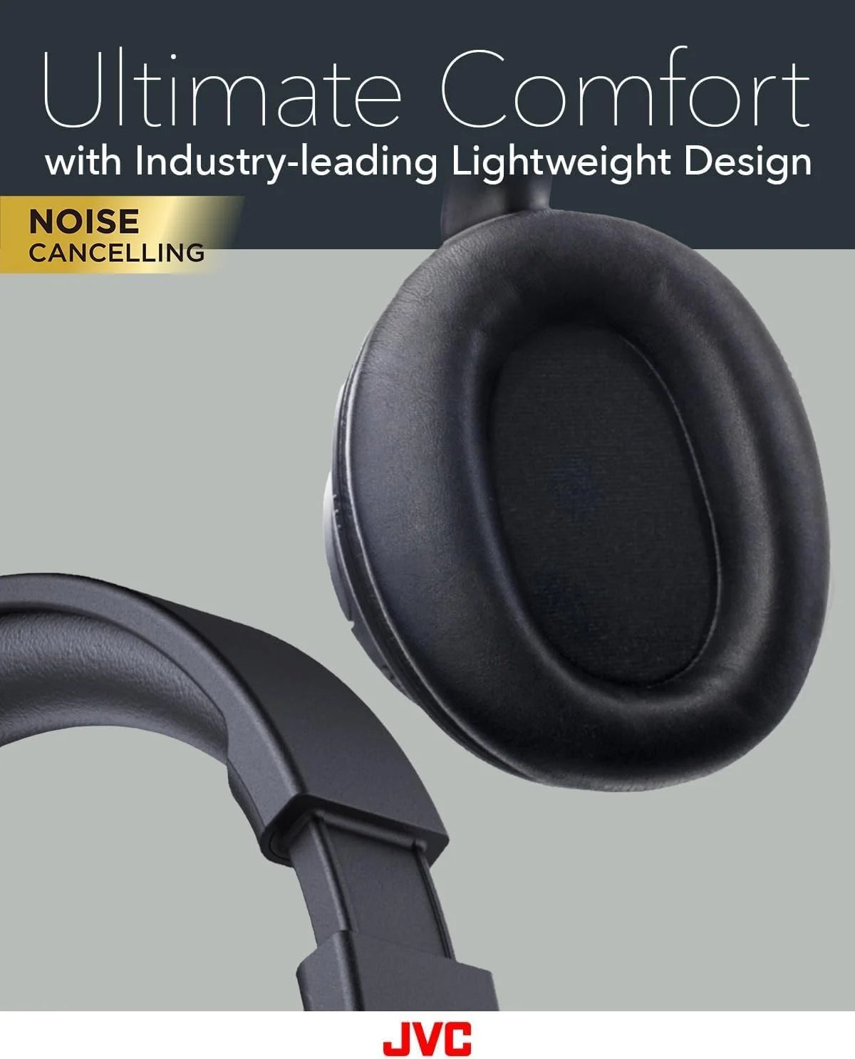 over Ear Wireless Active Noise Cancelling Headphones - Bluetooth 5.3 - Ambient Mode, 3 Audio Modes, Soft Comfort Pads, 35 Hr Battery, Foldable & Lightweight – Mic- Travel & All-Day Wear - HA-S75N
