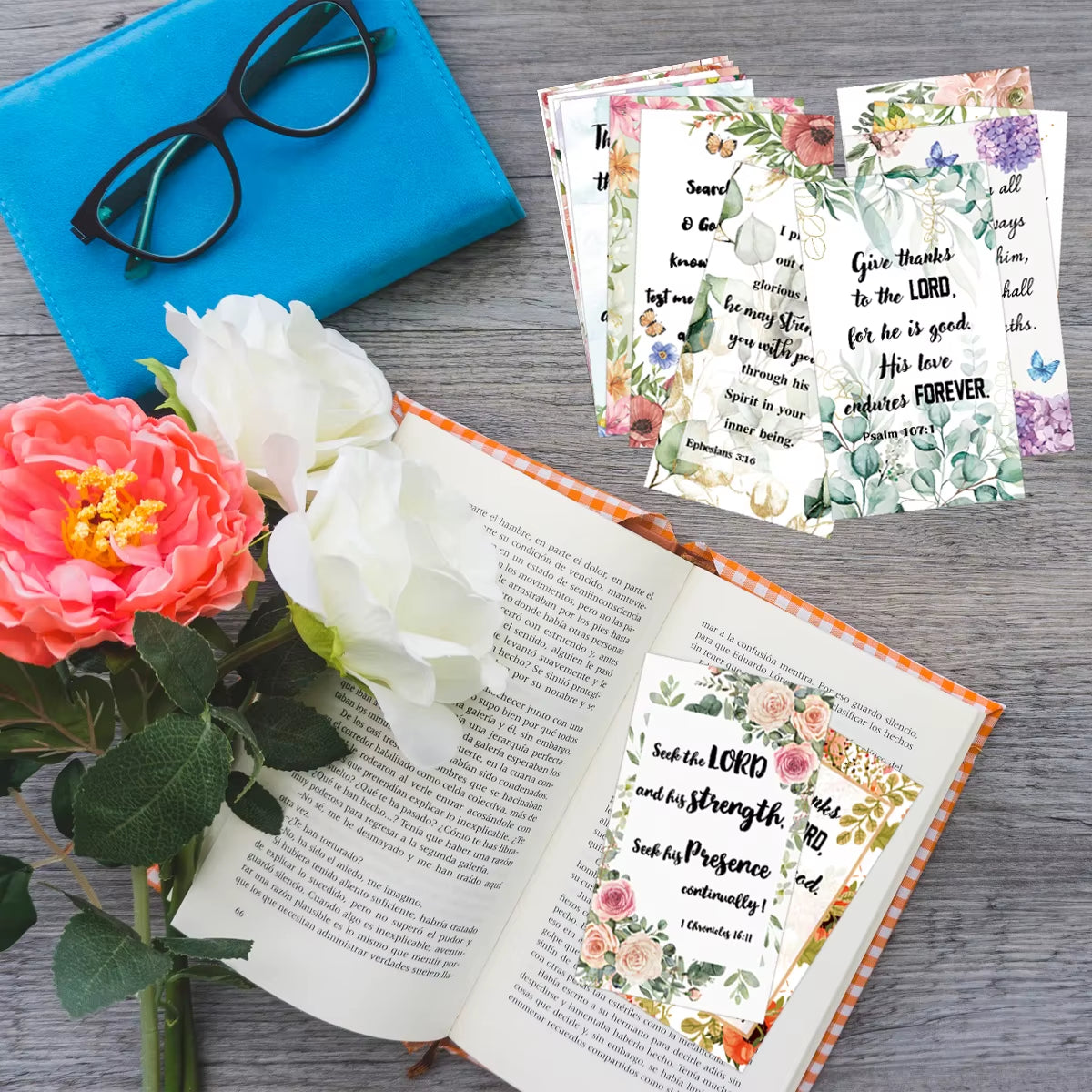60Pcs Bible Scripture Cards Inspirational Quote Cards Christian Gifts Encouragement Card for Students Friends Bible Verse Cards