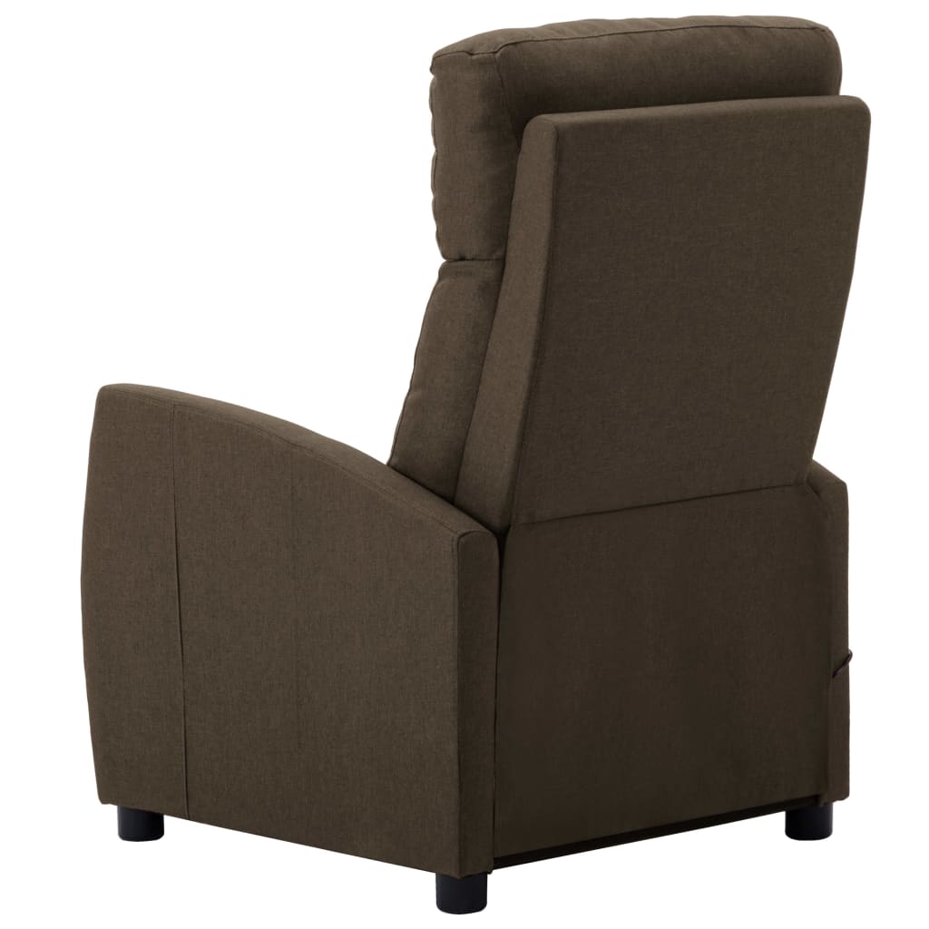vidaXL Massage Recliner Chair Electric Push Cozy Armchair for Elderly Fabric