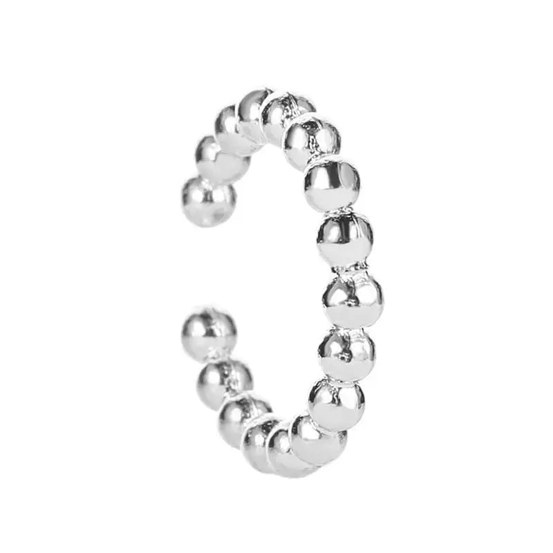 Korean Crystal Clip Earrings for Women Zircon Earing without Hole Jewelry Fake Earrings Single Ear Bone Clip Earings Ear Cuffs