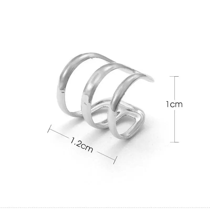 Korean Crystal Clip Earrings for Women Zircon Earing without Hole Jewelry Fake Earrings Single Ear Bone Clip Earings Ear Cuffs