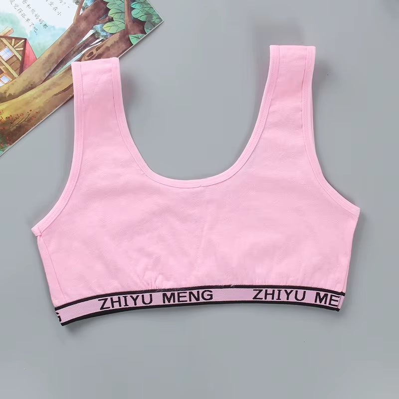 Young Girls Bars and Boxer Shorts Sets Children Sport Underwear Teenager Training Bra Briefs Set Baby Underwear Set
