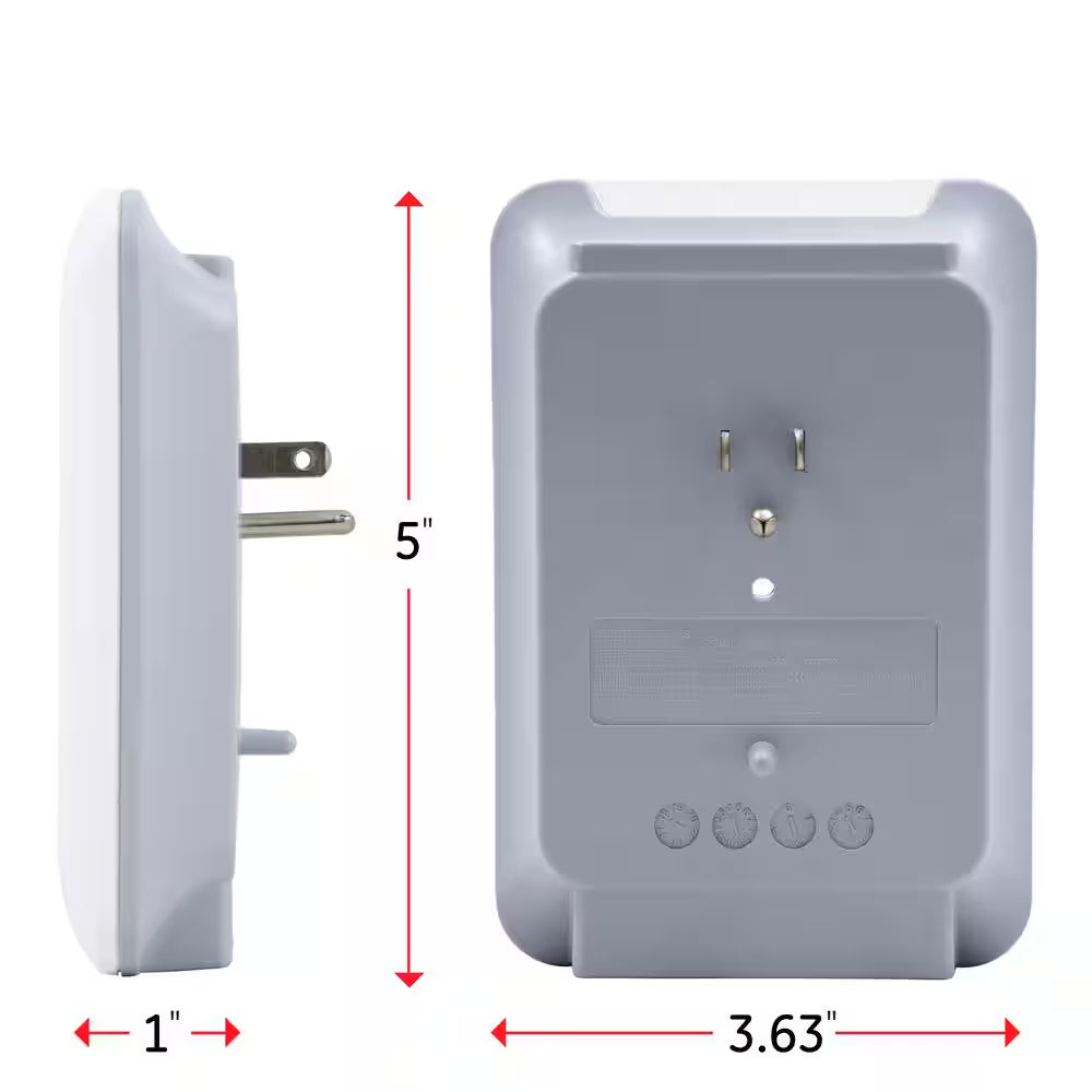 6-Outlet Pro Sur Protector Tap, White