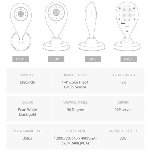 1080P HD Wireless Mini Security WiFi Camera - EL Packo’s Products