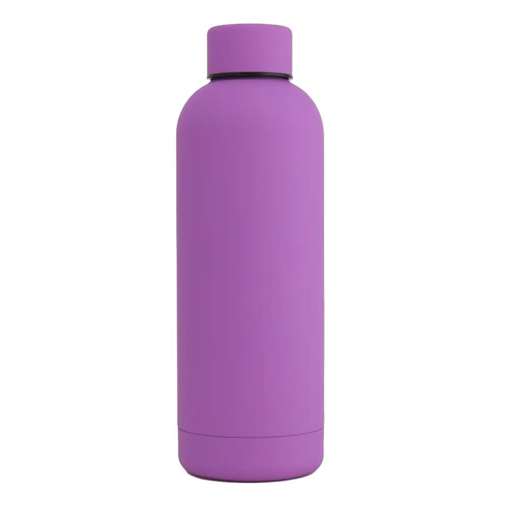 17oz Rubber Vacuum Insulated Stainless Steel Water Bottle - EL Packo’s Products