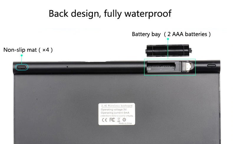 2.4 GHz Wireless Mini Keyboard And Optical Mouse Set - EL Packo’s Products