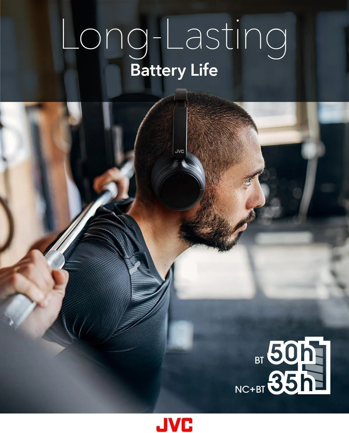 over Ear Wireless Active Noise Cancelling Headphones - Bluetooth 5.3 - Ambient Mode, 3 Audio Modes, Soft Comfort Pads, 35 Hr Battery, Foldable & Lightweight – Mic- Travel & All-Day Wear - HA-S75N